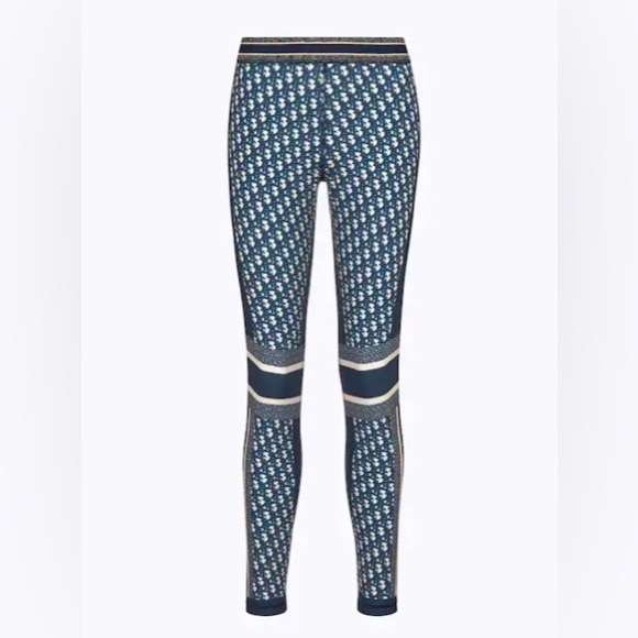 DIOR Leggings Oblique Technical Jersey Blue - Picture 6 of 15